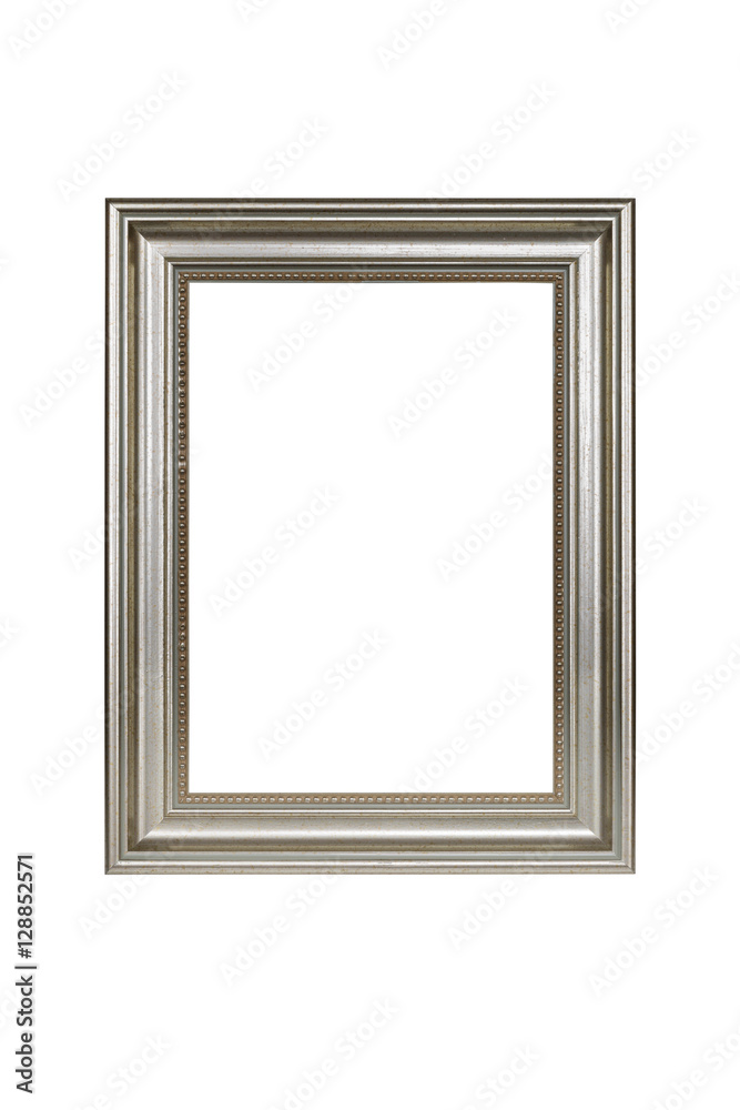 Gold picture frame isolated on white with clipping path. Gold picture frame isolated on white with clipping path.