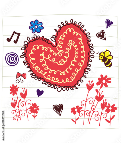 love doodle vector