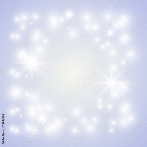 Lights New Year background. Vector