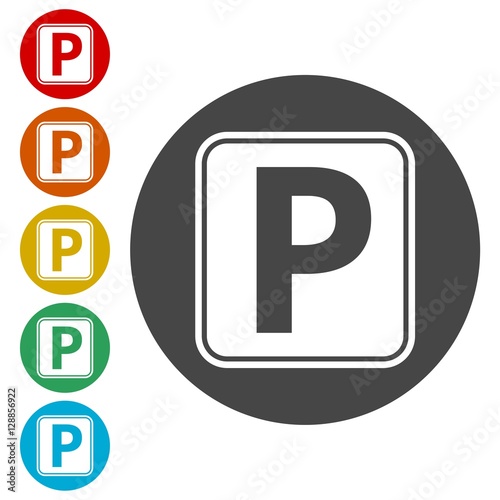 Free Download Parking Icon Vector, Paid parking icon  - GFXLoad
