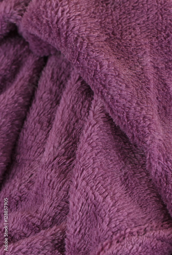 Purple bath fluffy towel