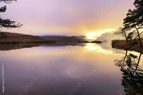 Sunset at Lough Veagh, Glenveagh National Park, County Donegal, Ireland