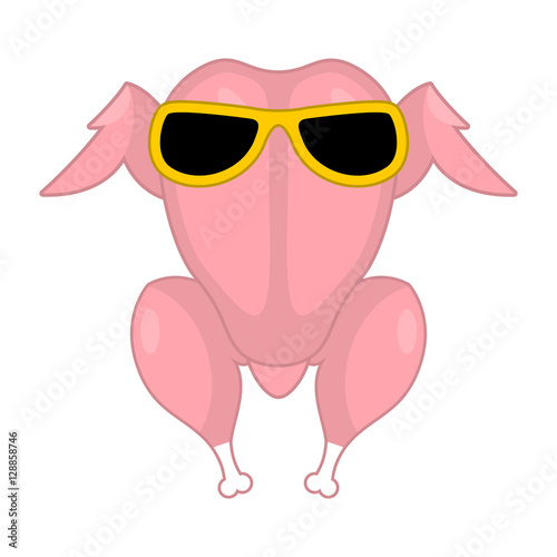 Raw turkey glasses for grilling. Fresh chicken carcass. fowl in