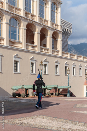 Guard of honor at residence of Prince of Monaco. © arbalest