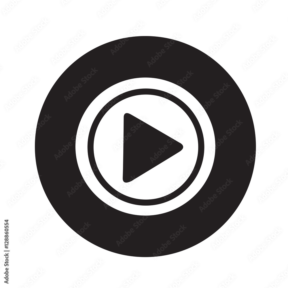 Play icon illustration design Play icon illustration design