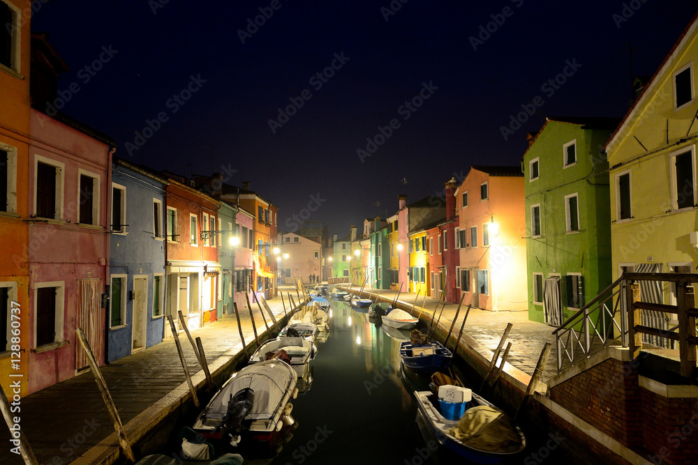 Burano. The colorful village in the Venetian Laguna