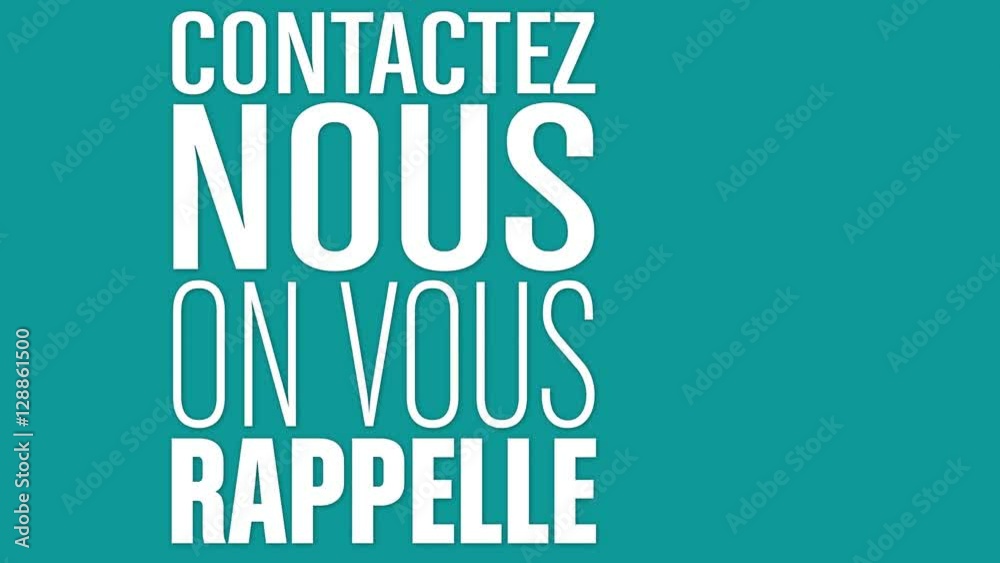 contactez nous on vous rappelle