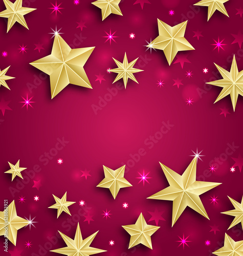 Abstract Background Made of Golden Stars
