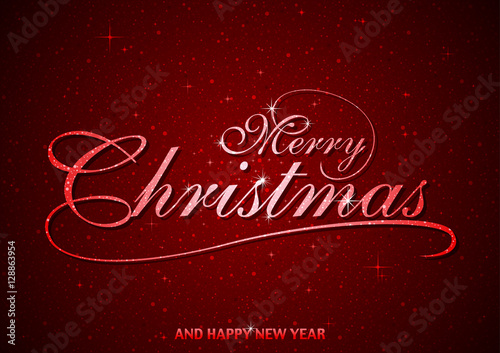 Merry Christmas Greeting ov...