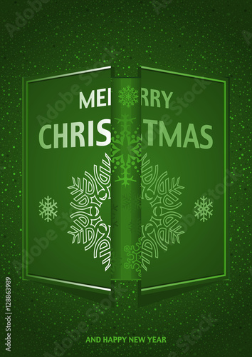 Merry Christmas Greeting ov...