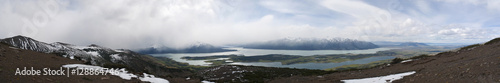 Parco Nazionale dei ghiacciai  24 11 2010  vista sul Ghiacciaio Perito Moreno  il Lago Roca e il Lago Argentino dal sentiero che porta in cima al Cerro Cristal