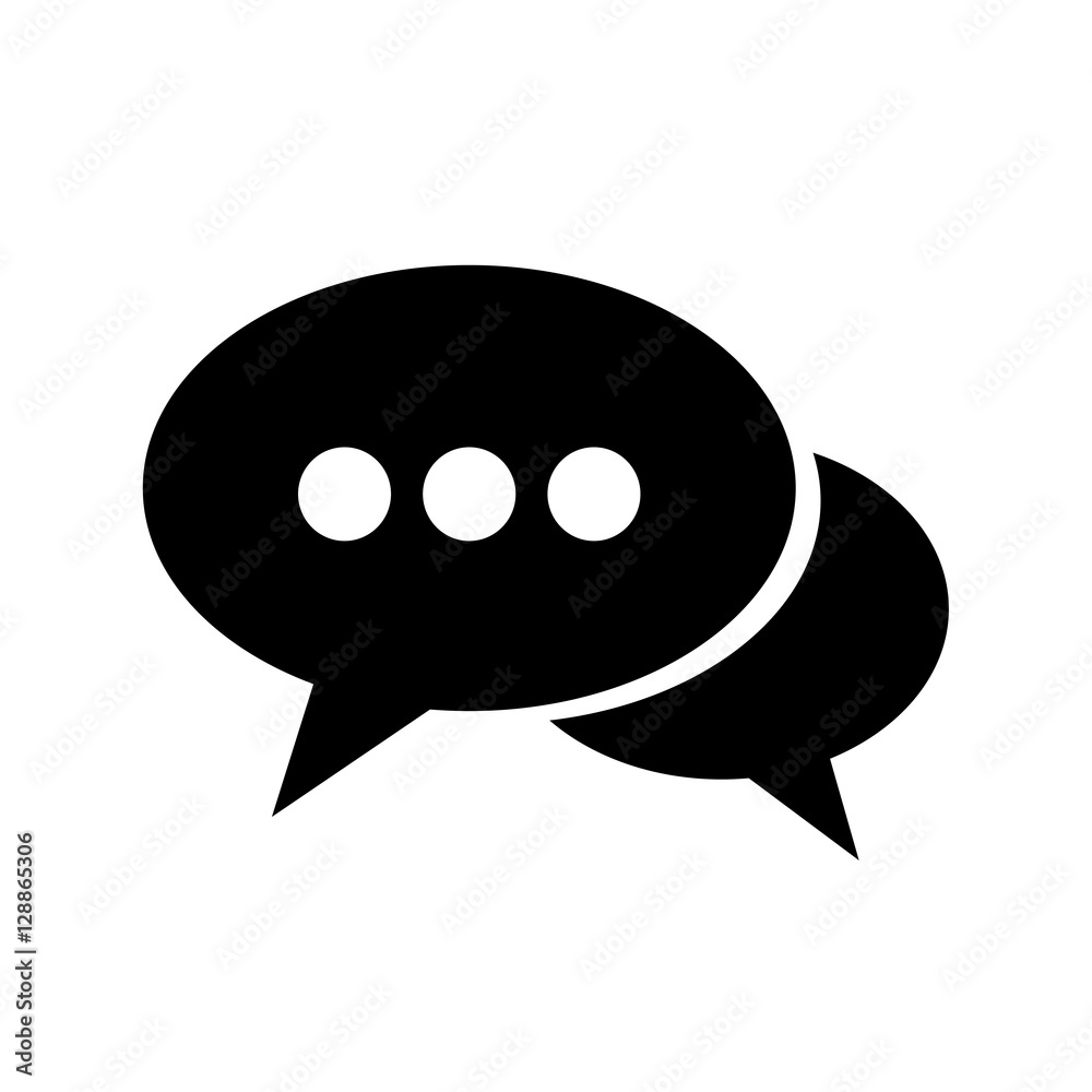 Obraz premium Speech bubble icon illustration design
