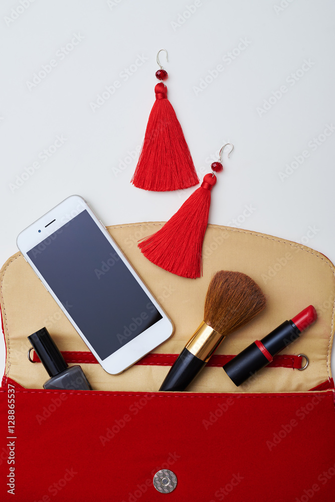 Reticule including different trifles Stock Photo | Adobe Stock