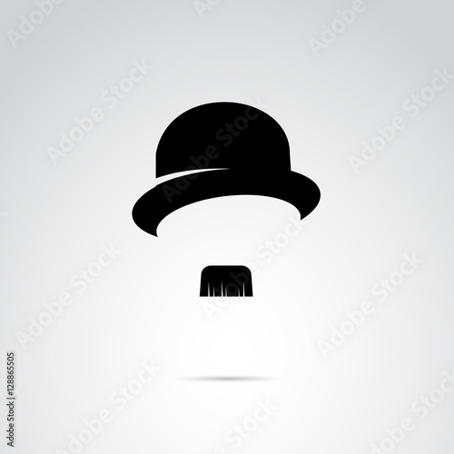 фотографія Retro gentleman vector icon.
