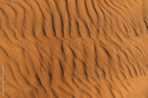 Close up of white sand dunes at Mui Ne