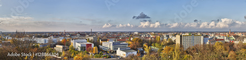 skyline panorama of Berlin, shot at Humboldthain