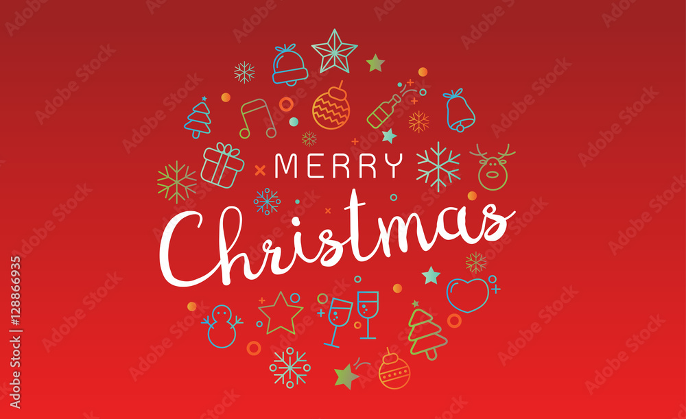 Merry christmas greeting card background with icon set pattern. Vector illustration.Wallpaper.flyers, invitation, posters, brochure, banners, calendar Merry christmas greeting card background with icon set pattern. Vector illustration.Wallpaper.flyers, invitation, posters, brochure, banners, calendar
