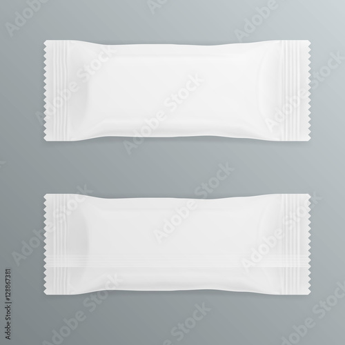 White Polyethylene Package For Chocolate Bar