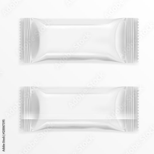 White Polyethylene Package For Chocolate Bar