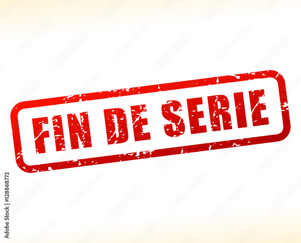texte fin de série tamponné