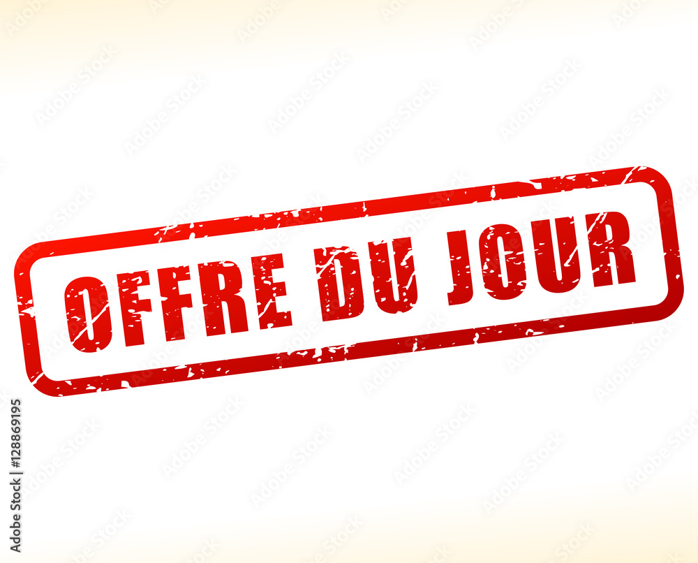 texte offre du jour tamponné