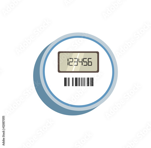 Vector image of a digital meter 