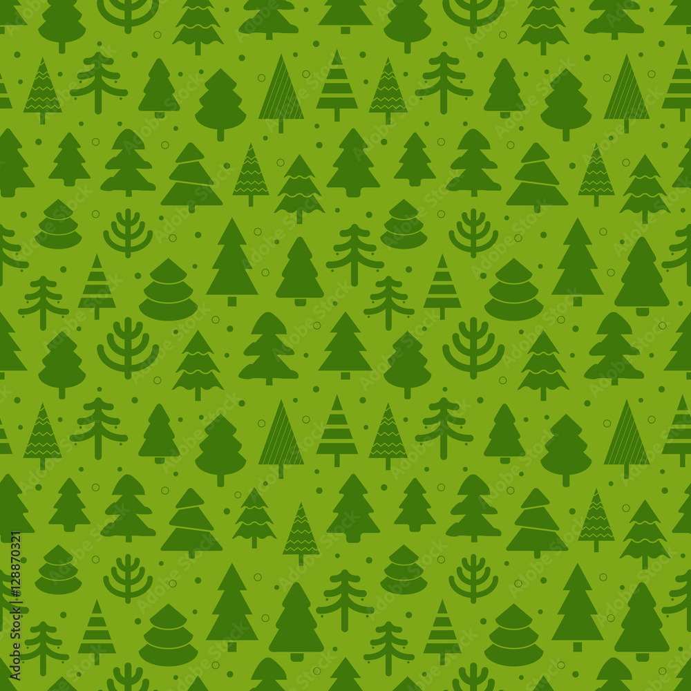 Abstract christmas trees seamless background. Design elements. W Abstract christmas trees seamless background. Design elements. W