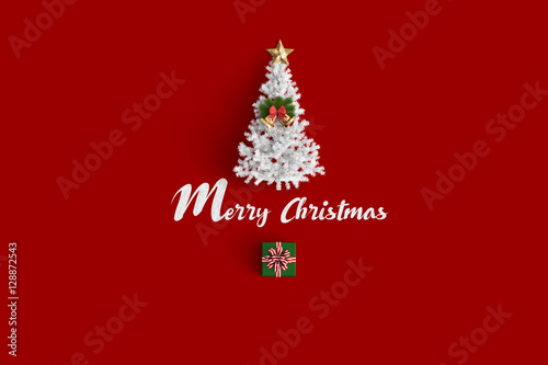 Merry christmas  on color background