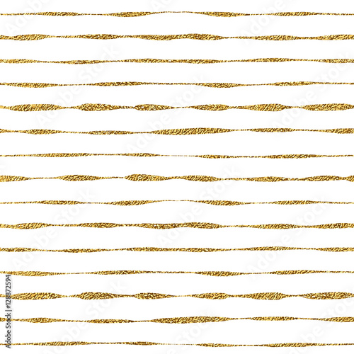 Seamless pattern of golden shiny lines, seamless background grunge gold glitter stripes, hand drawn vector pattern for textile, wallpaper, web, wrapping, invitation, wedding, card, paper