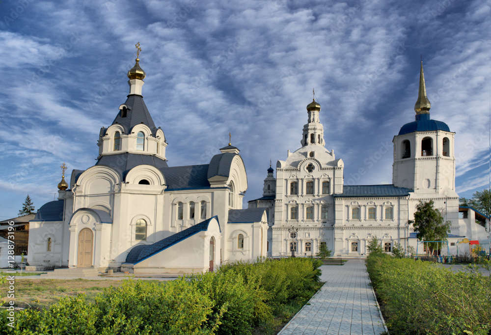 Ulan-Ude -  capital city of the Republic of Buryatia with Odigitrievsky Cathedral
