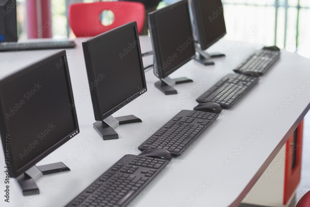 Computers in classroom Computers in classroom