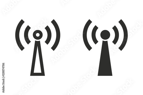 Communication tower - vector icon.