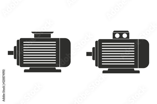 Electric motor - vector icon.