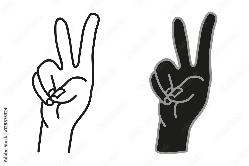 Hand - vector icon. Hand - vector icon.