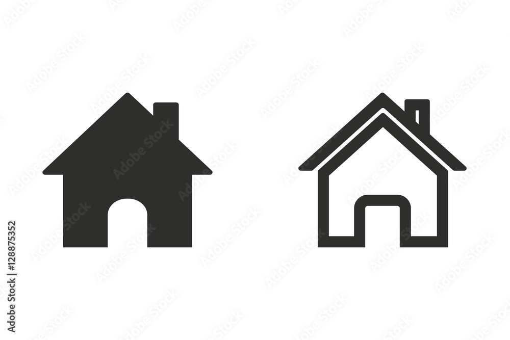 Home - vector icon. Home - vector icon.