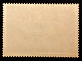 Vintage blank posted stamp reverse  side 