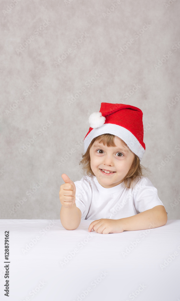 Boy in Santas hat Boy in Santas hat