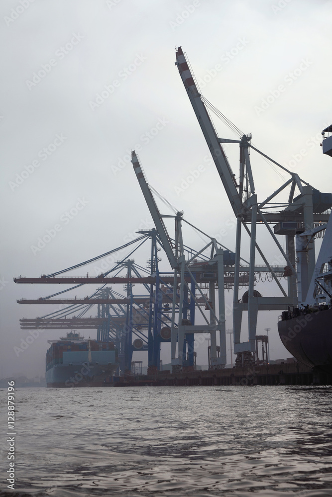 Fototapeta premium Hamburg-Impressionen, Containerterminal