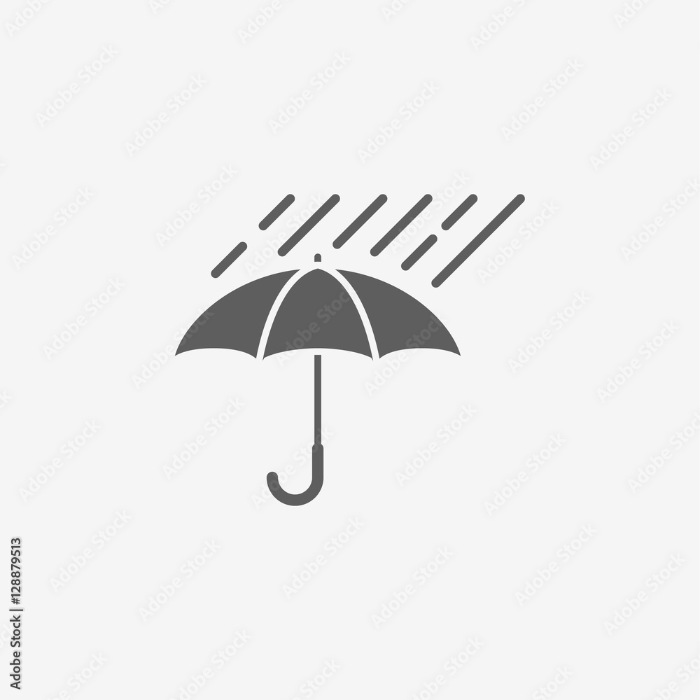Umbrella with rain 