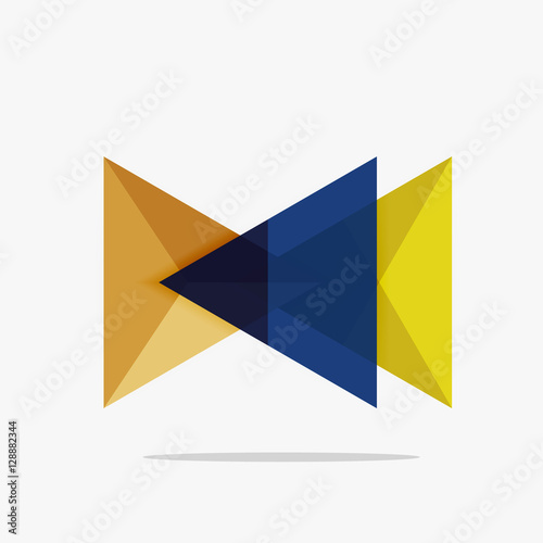 Free Download Blank triangle layout business template - GFXLoad