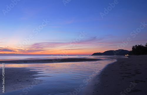 Fotografia Beautiful Twilight On The Beach