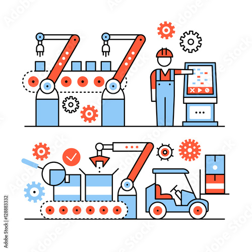 Modern robotic and manual manufacturing assembly