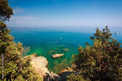 Ligurian Sea , Liguria , Italy summer