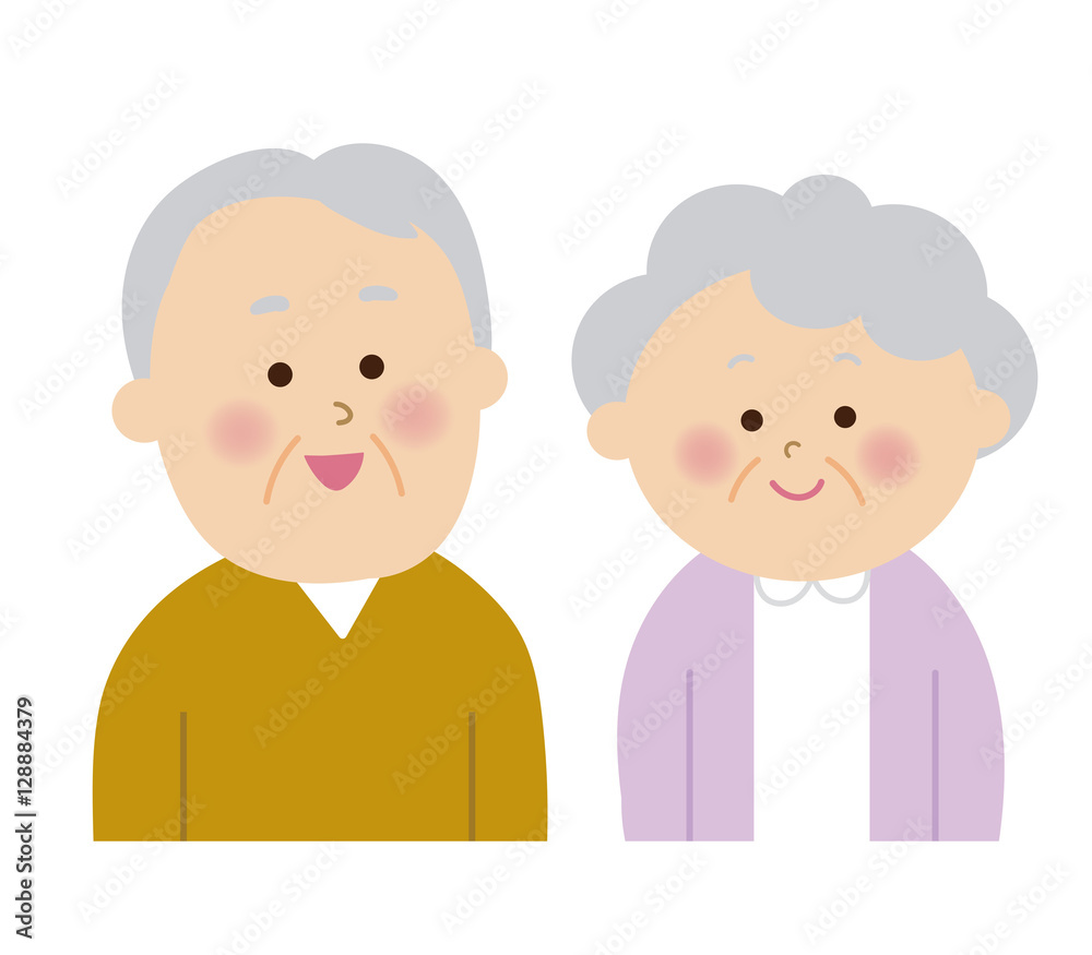 老夫婦　シニアカップル