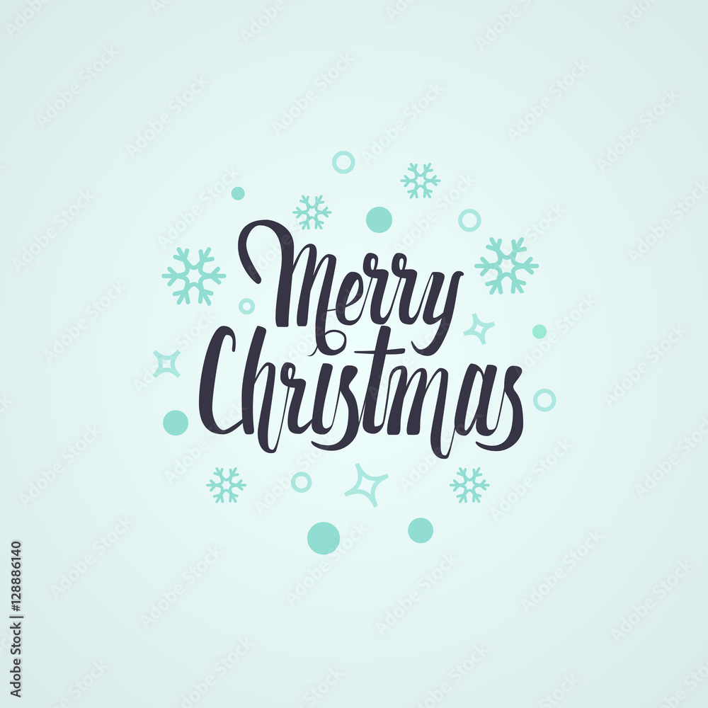 Merry Christmas vector text Calligraphic Lettering design card template. Stylish text for Flayers, Banners, Posters. Calligraphy Font style.