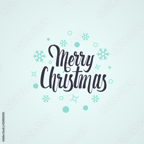 Merry Christmas vector text Calligraphic Lettering design card template. Stylish text for Flayers, Banners, Posters. Calligraphy Font style.