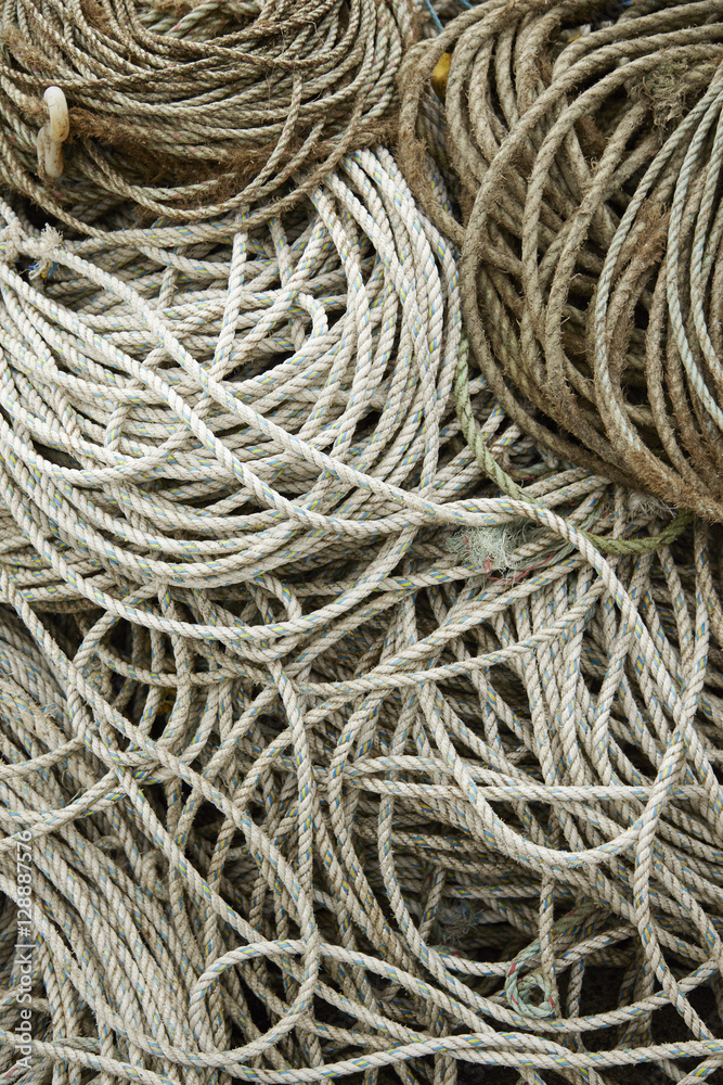 A full page of rope bundles background texture