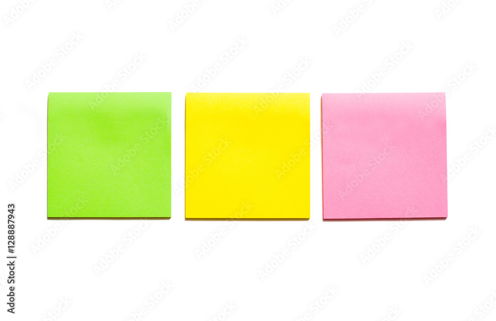 blank sticky note or post it islated on white blank sticky note or post it islated on white