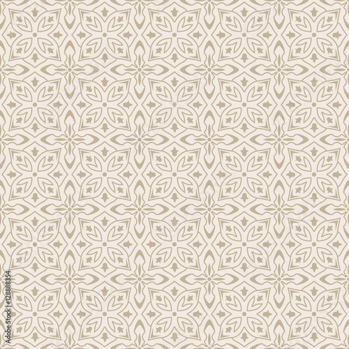 Seamless color pattern, Arabic style. The swatch is included in vector file.