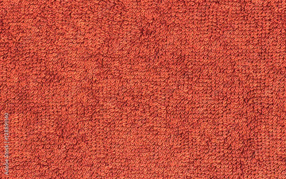 Fototapeta premium terrycloth red, closeup fabric texture background